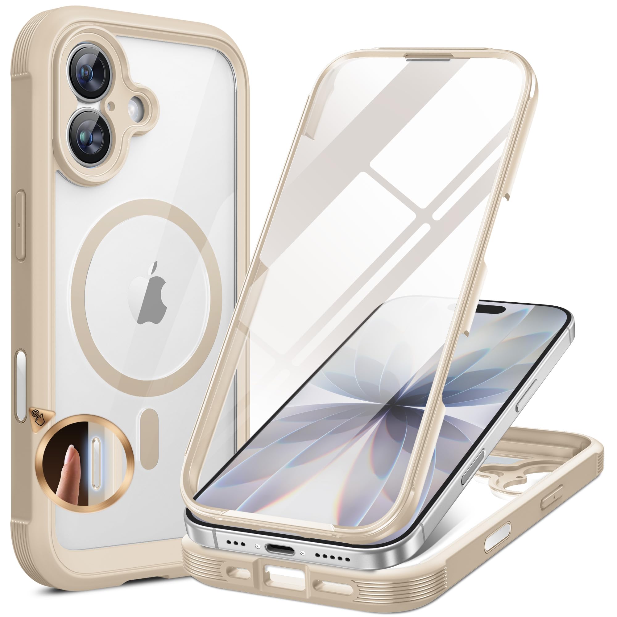 Miracase Full Body for iPhone All Series Glass Case 2026
