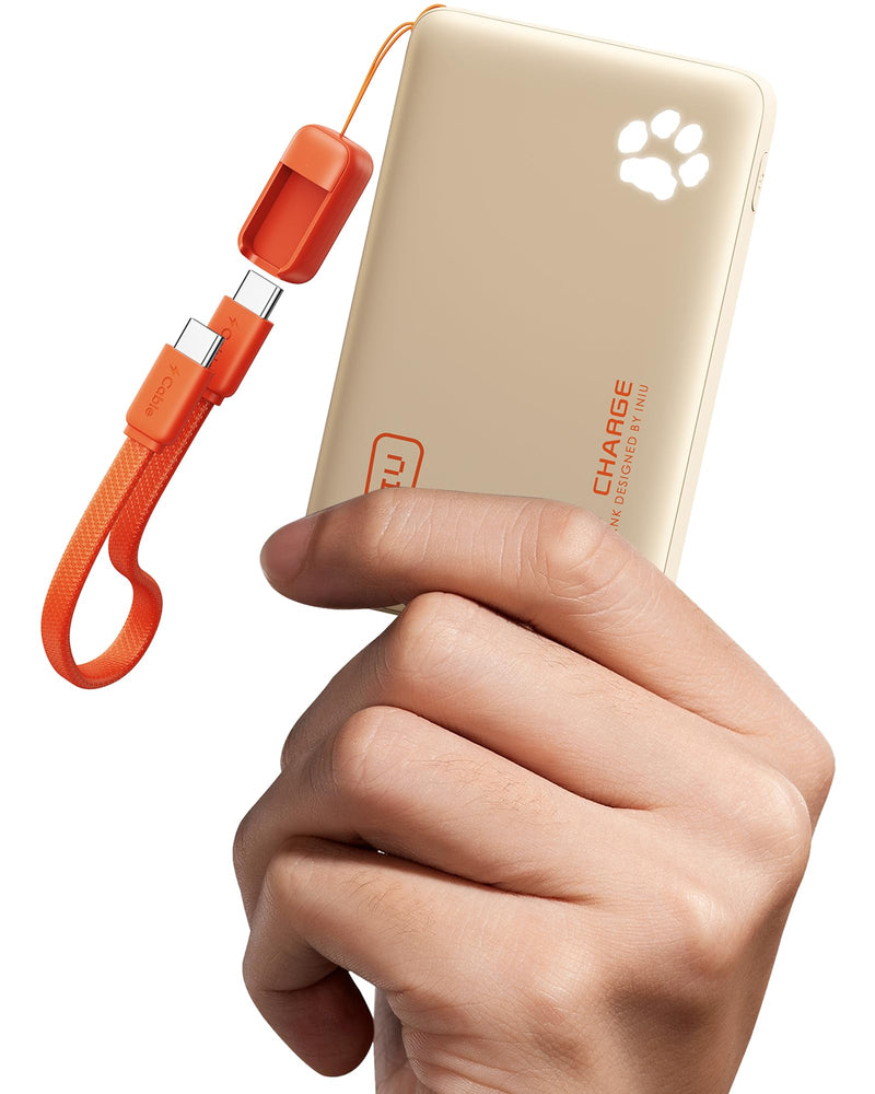 INIU 10,000mAh Slim Triple USB-C Portable Power Bank