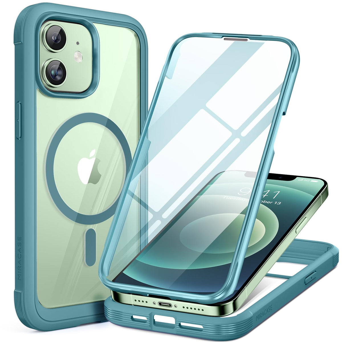 Miracase Full Body for iPhone All Series Glass Case 2026