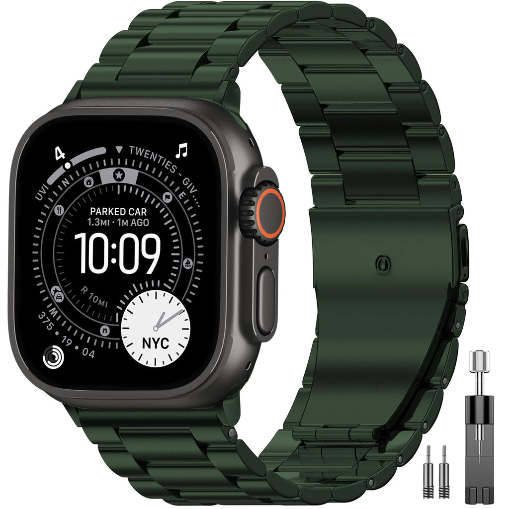 EPULY Stainless Steel Apple Watch Band for 38–49mm Models