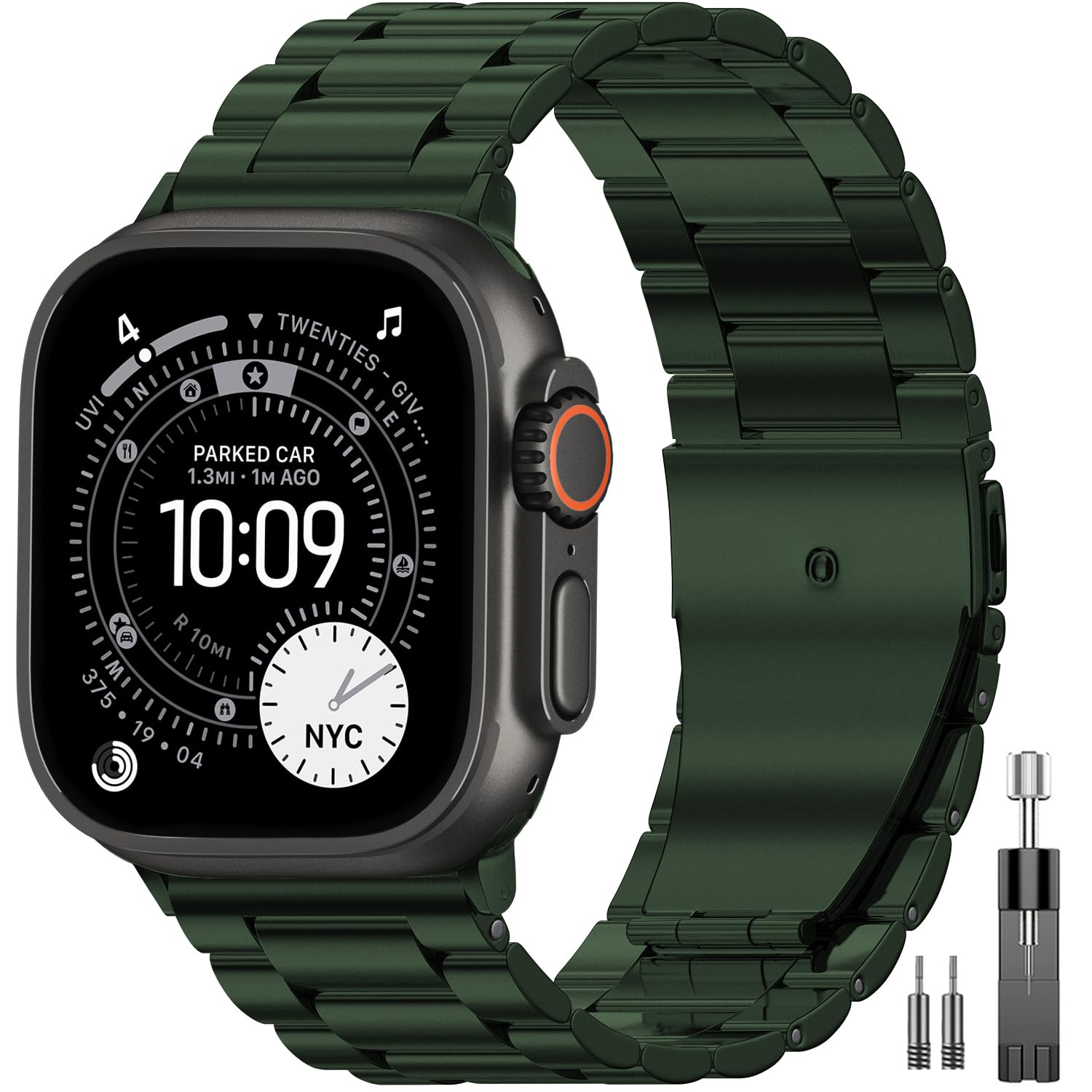 EPULY Stainless Steel Apple Watch Band for 38–49mm Models