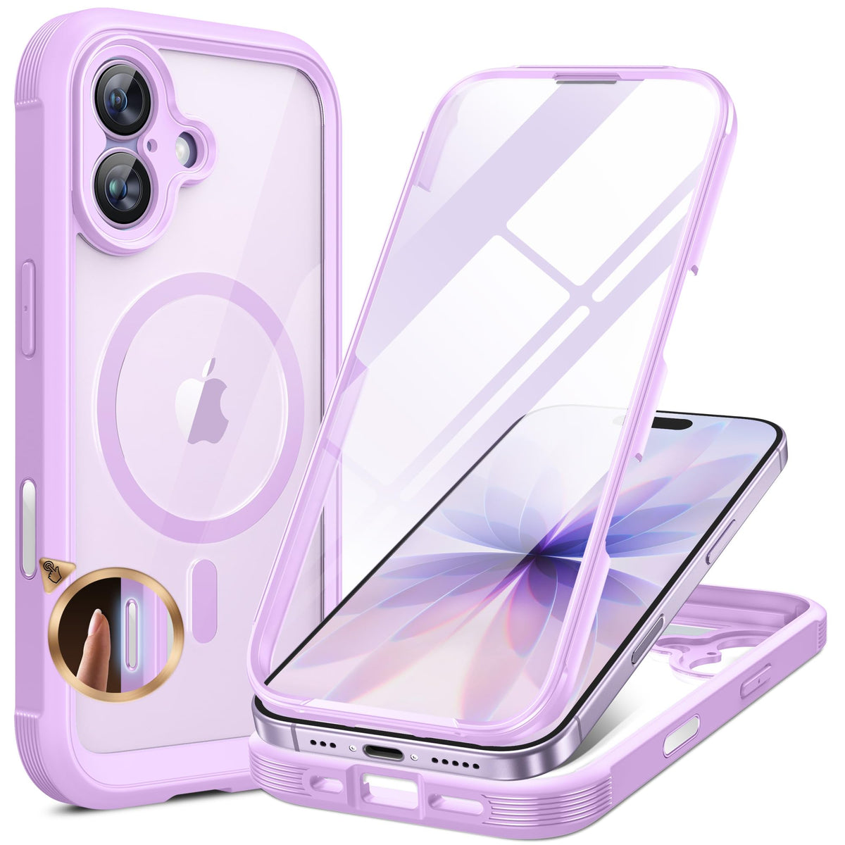 Miracase Full Body for iPhone All Series Glass Case 2026