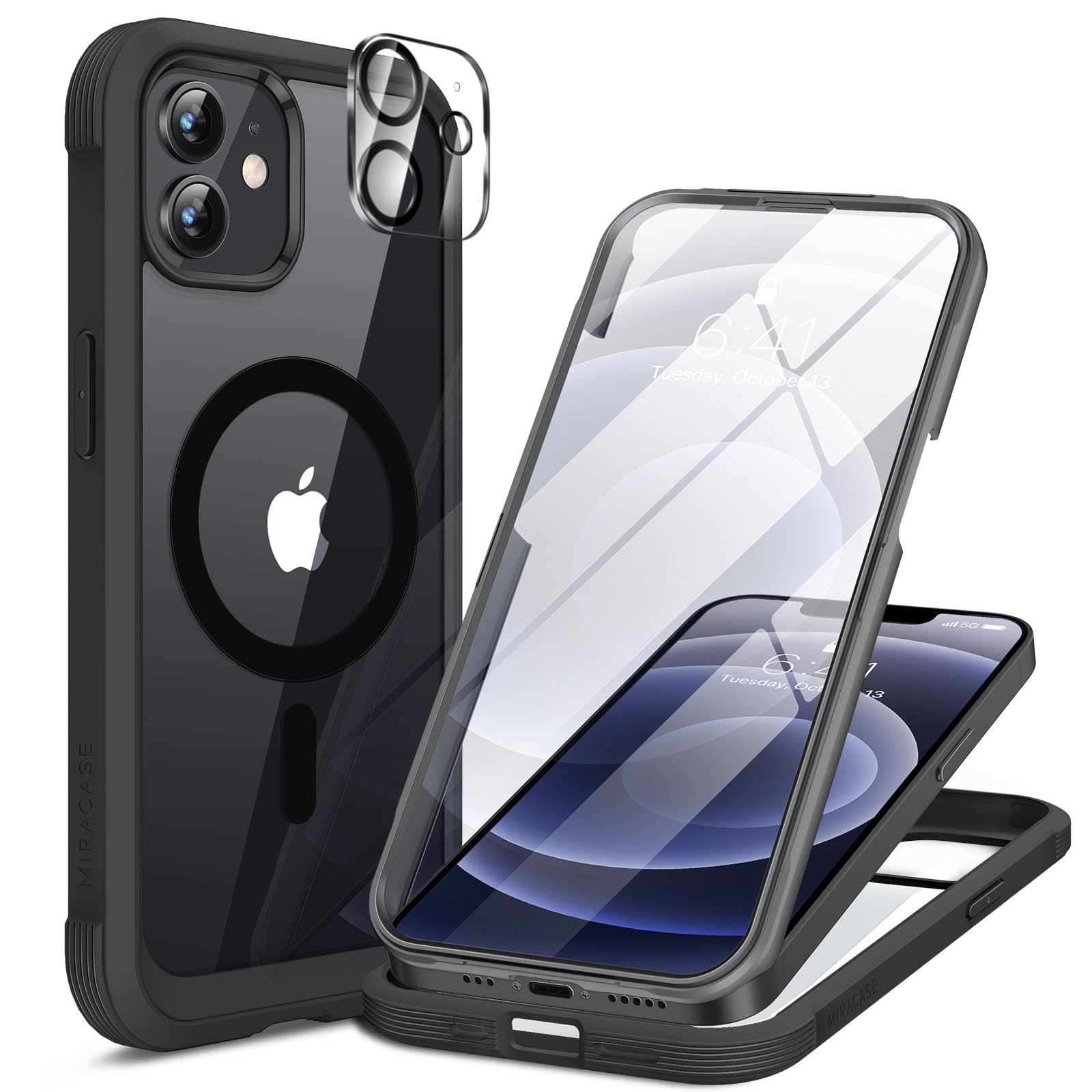 Miracase Full Body for iPhone All Series Glass Case 2026