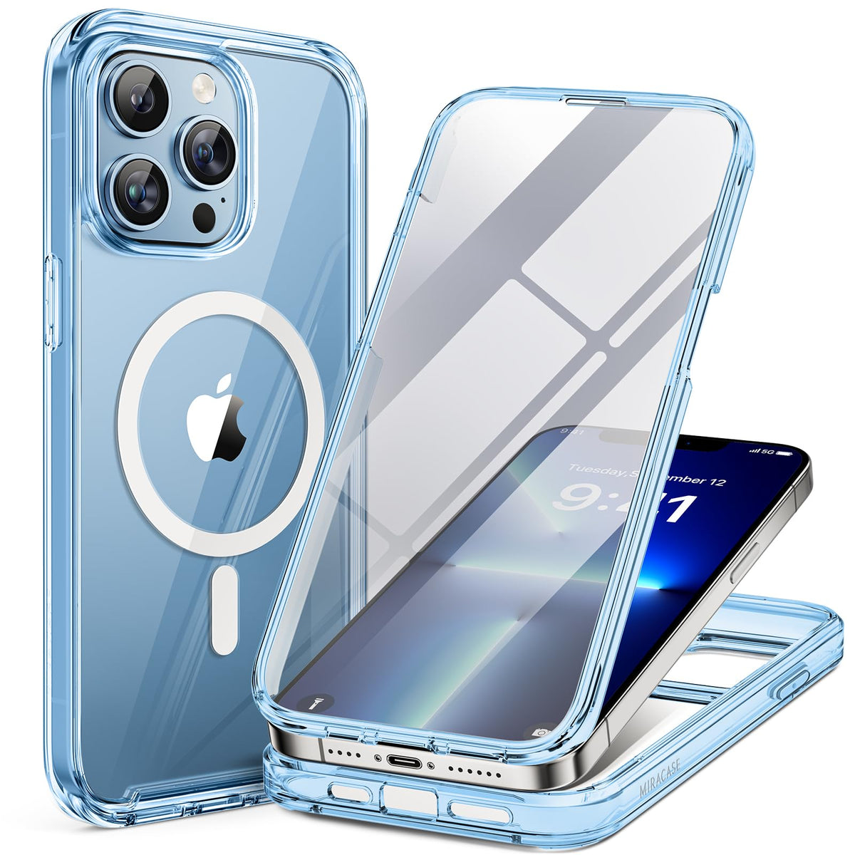 Miracase Full Body for iPhone All Series Glass Case 2026