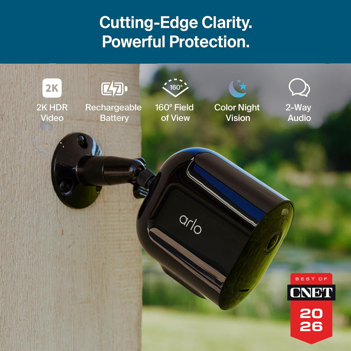 Arlo Pro 6th Gen 2K HDR Battery Security Camera