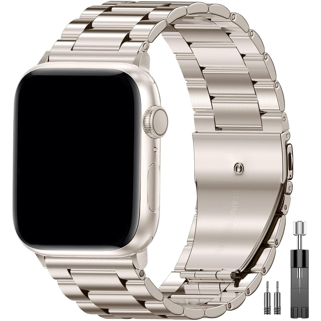 EPULY Stainless Steel Apple Watch Band for 38–49mm Models