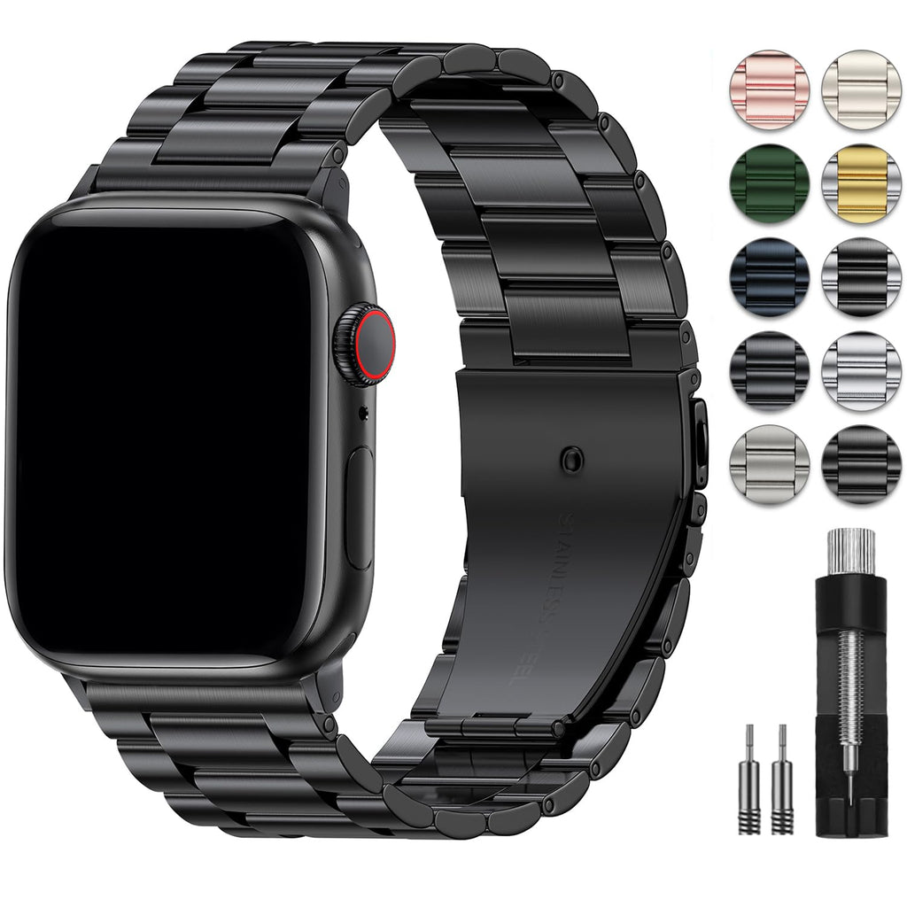 EPULY Stainless Steel Apple Watch Band for 38–49mm Models