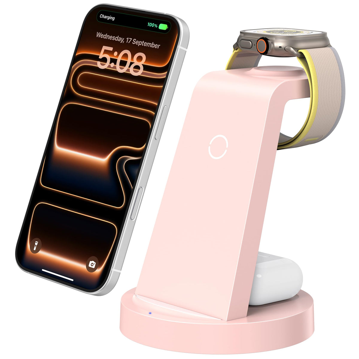 3-in-1 Wireless Charging Station for Apple Devices