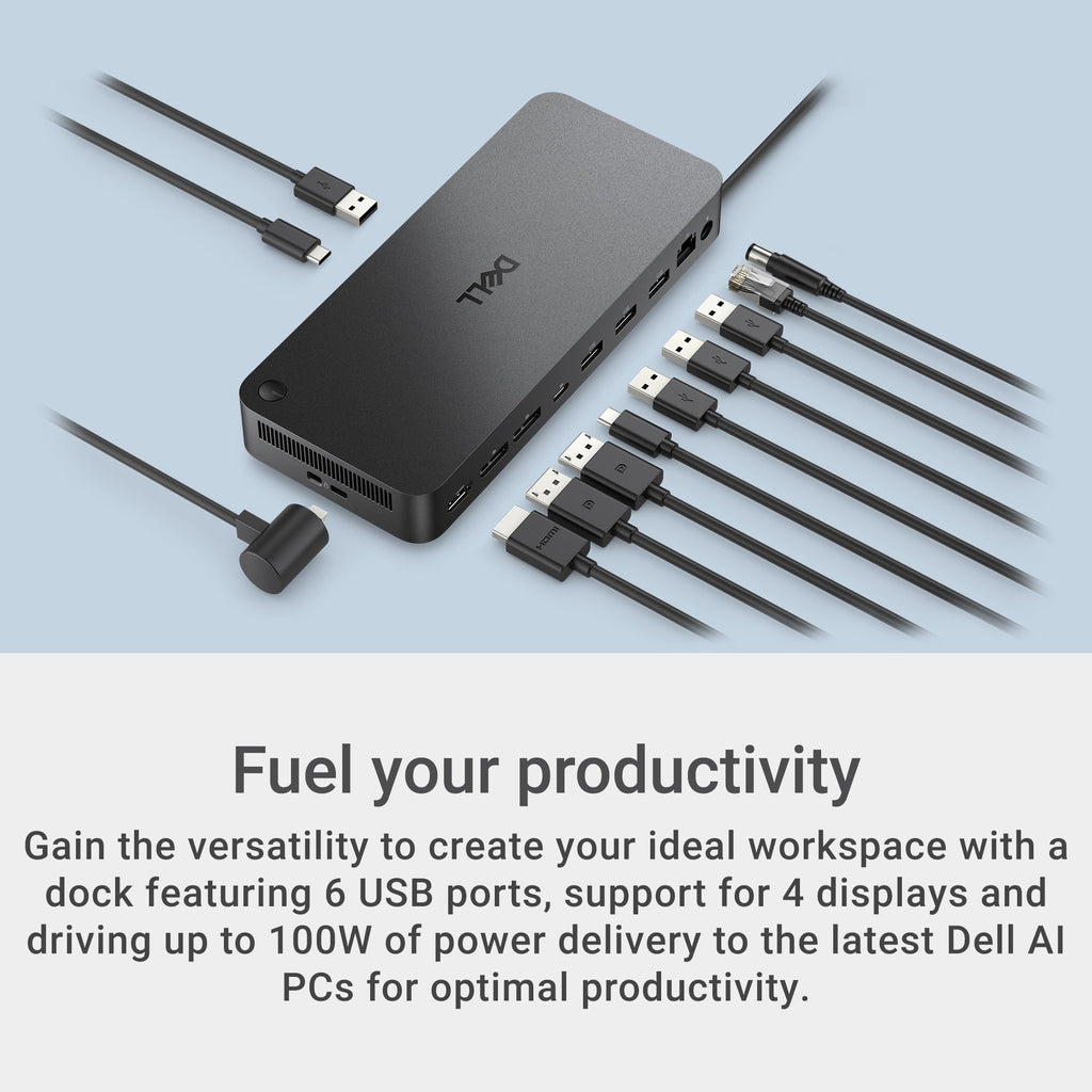 Dell Pro WD25 USB-C Laptop Docking Station with 100W Power
