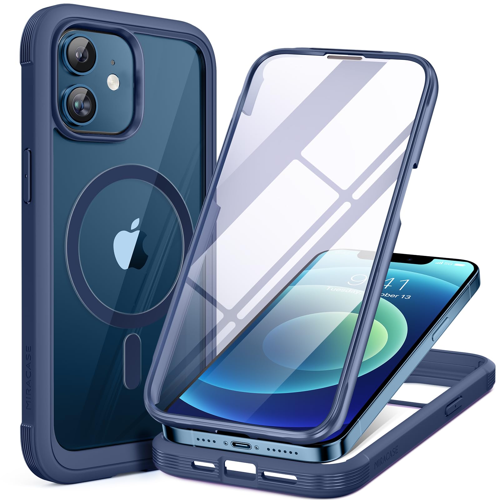 Miracase Full Body for iPhone All Series Glass Case 2026