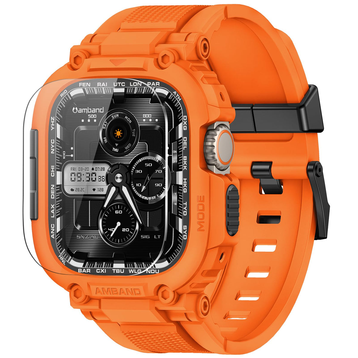 amBand M1 Rugged Sport Case & Band for Apple Watch