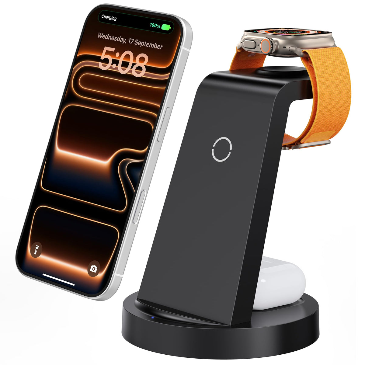3-in-1 Wireless Charging Station for Apple Devices