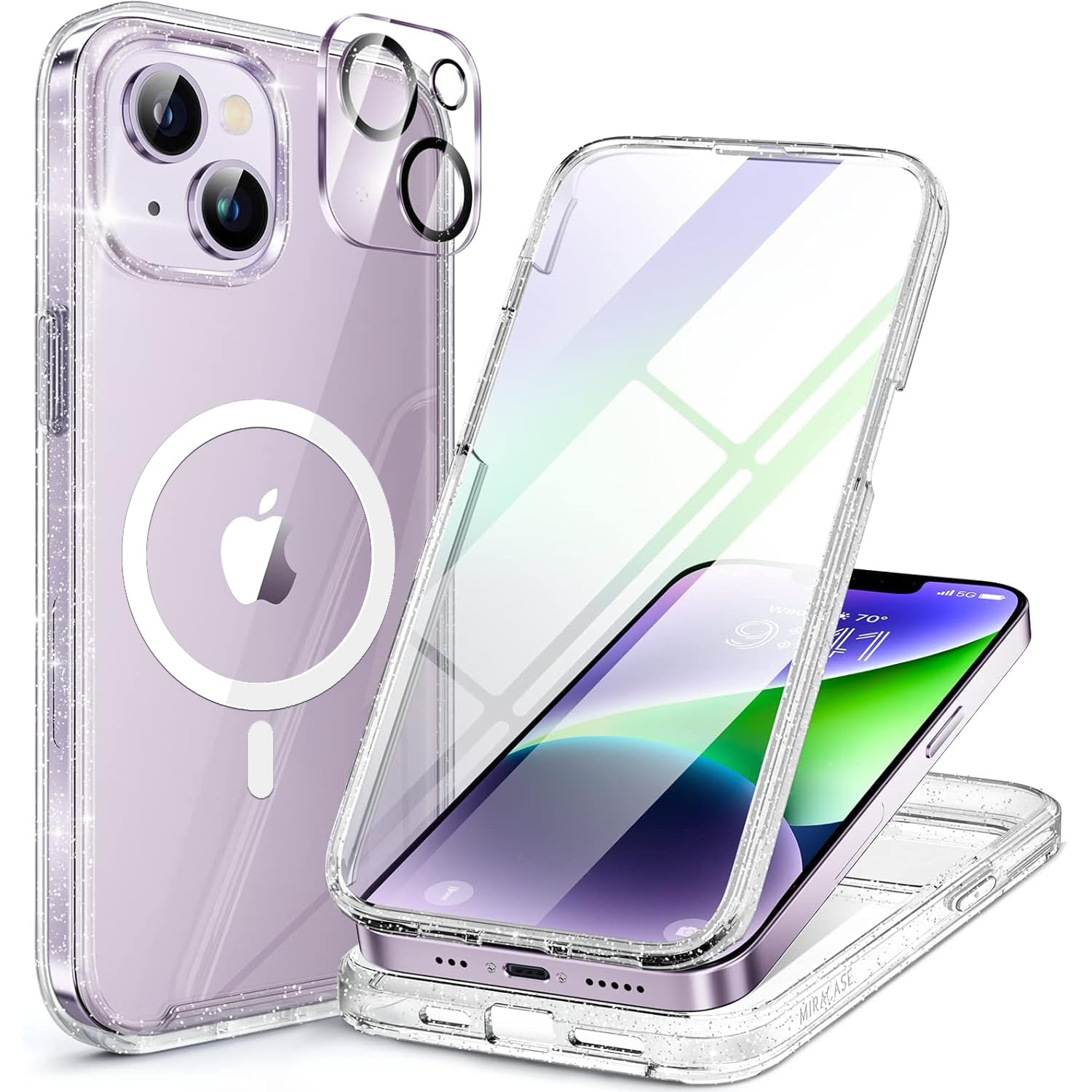 Miracase Full Body for iPhone All Series Glass Case 2026