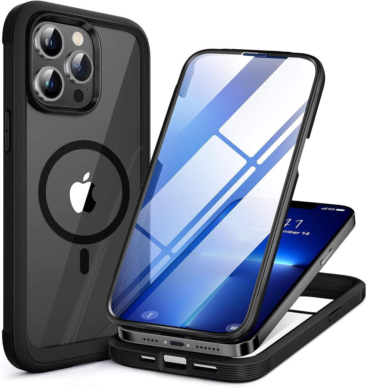 Miracase Full Body for iPhone All Series Glass Case 2026