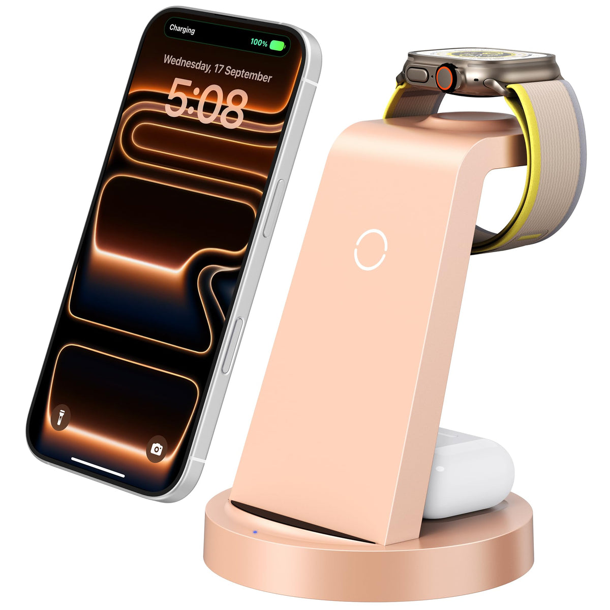 3-in-1 Wireless Charging Station for Apple Devices