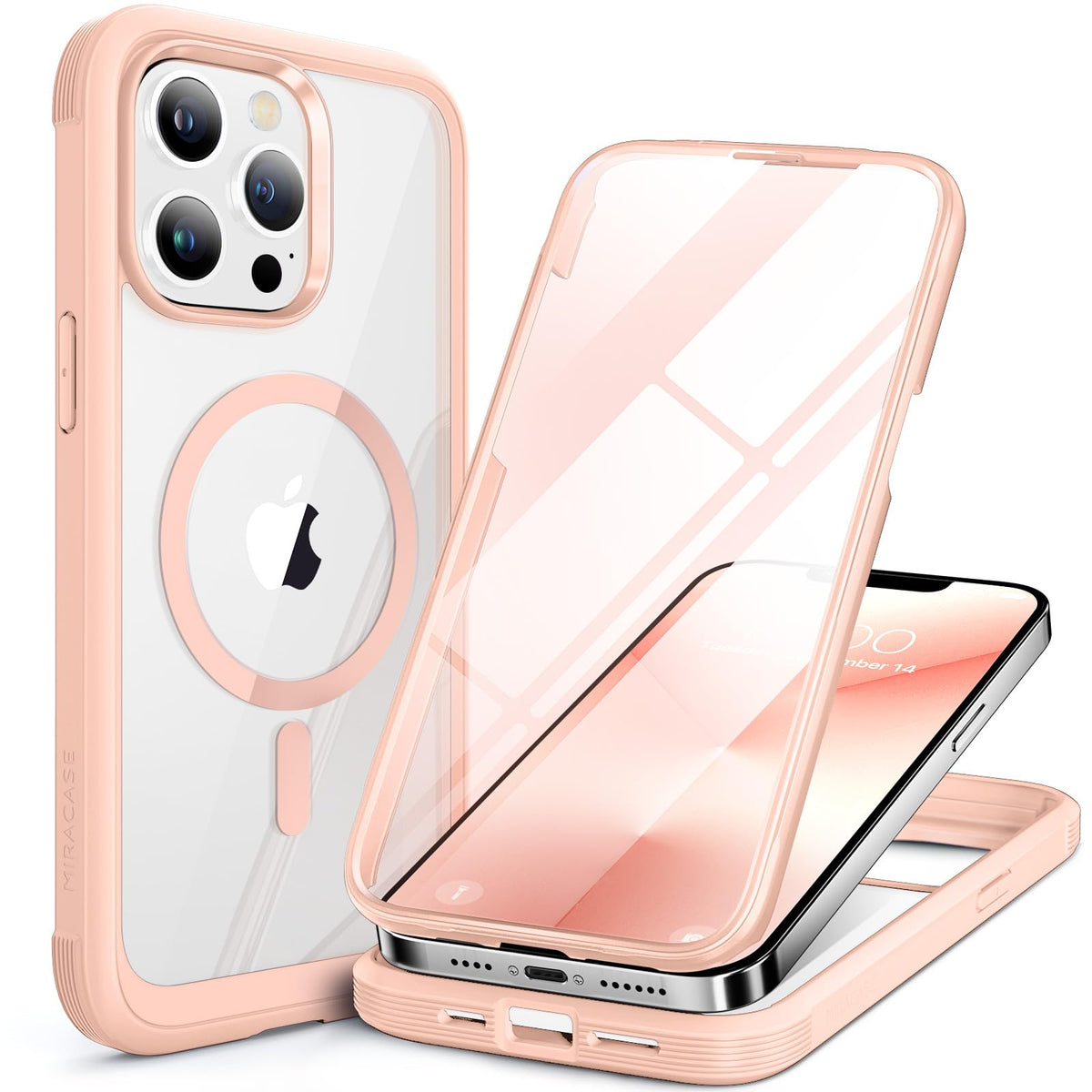 Miracase Full Body for iPhone All Series Glass Case 2026