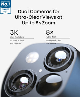 eufy SoloCam S340 3K Dual-Lens Solar Security Camera