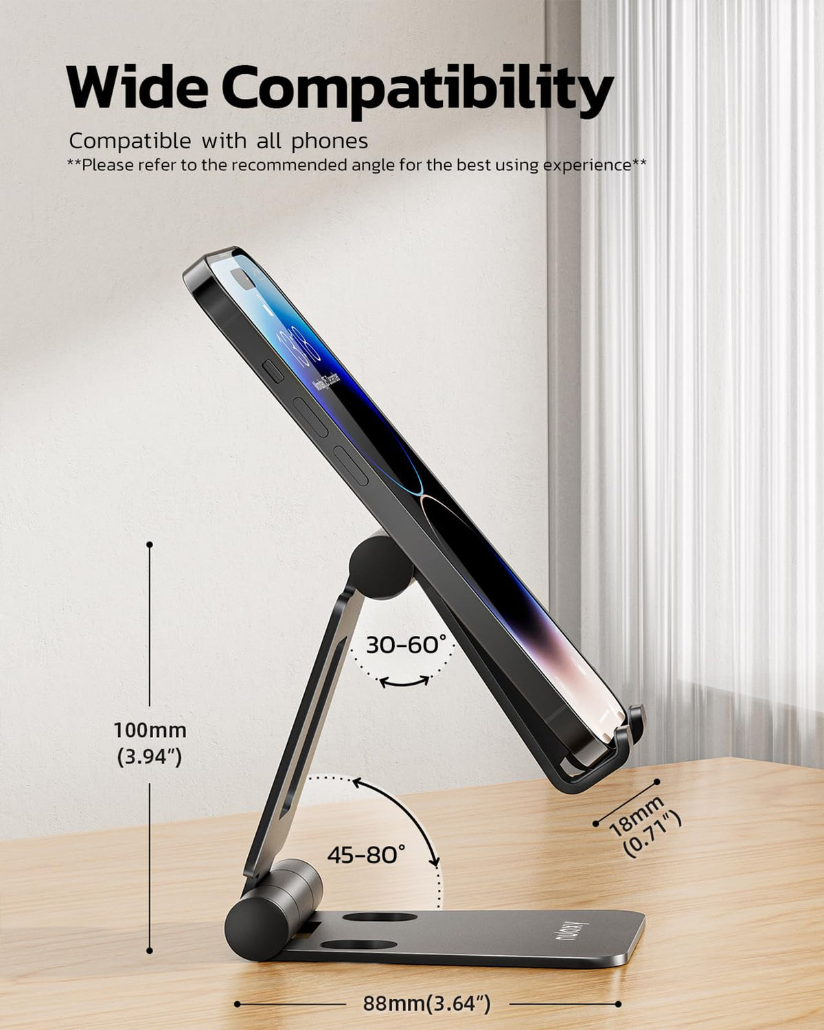 Nulaxy Dual Folding Cell Phone Stand-All