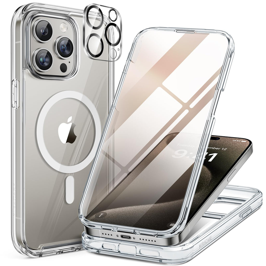 Miracase Full Body for iPhone All Series Glass Case 2026