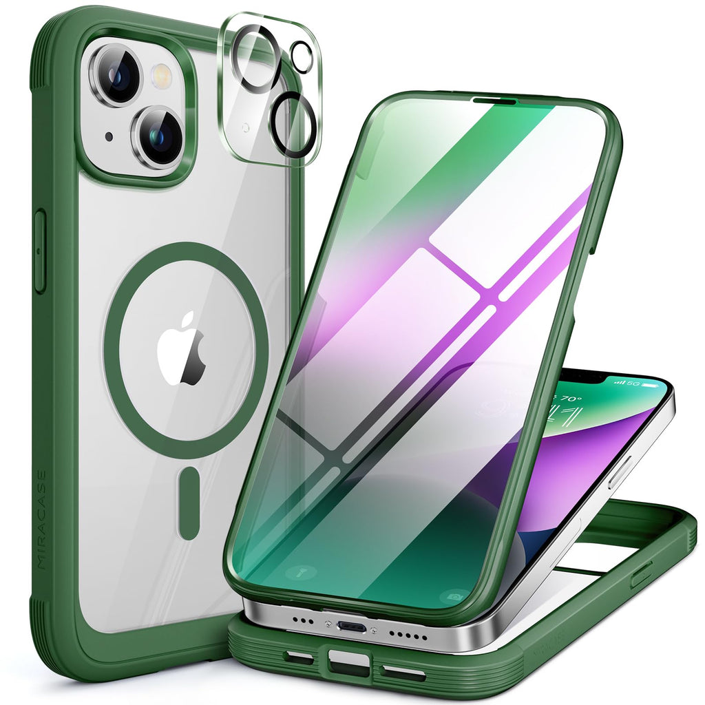 Miracase Full Body for iPhone All Series Glass Case 2026