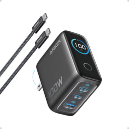 Anker 100W 3-Port GaN USB-C Charger with Smart Display