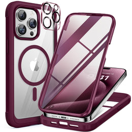 Miracase Full Body Glass Case for iPhone Series 2026