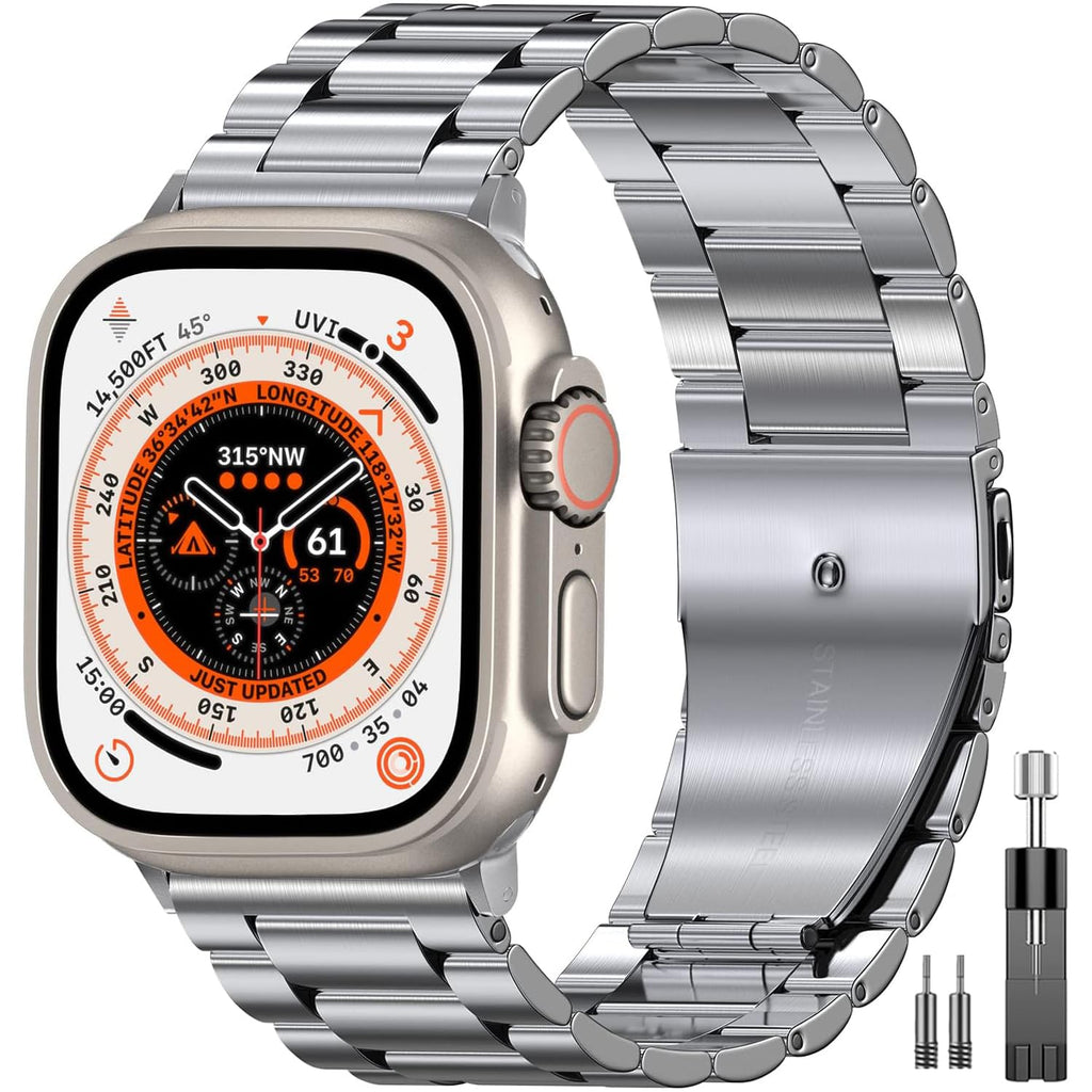 EPULY Stainless Steel Apple Watch Band for 38–49mm Models
