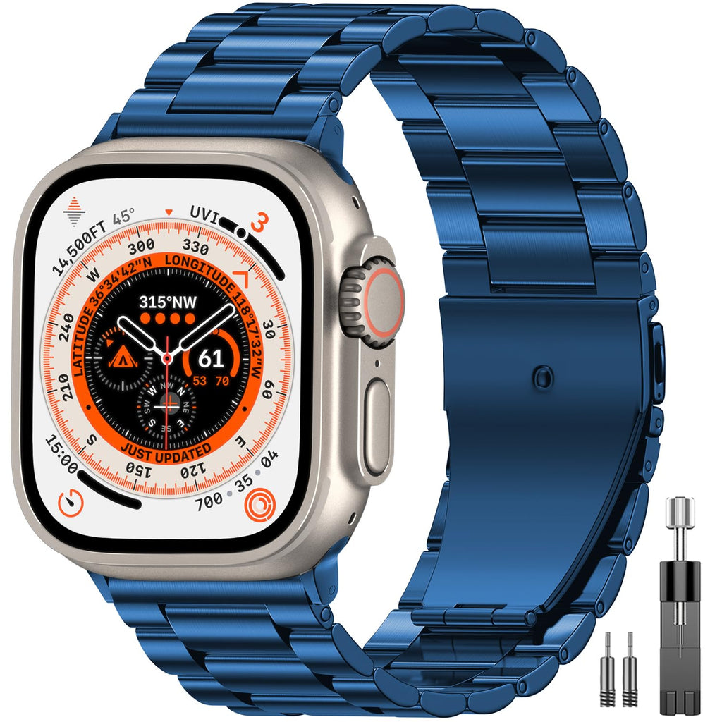 EPULY Stainless Steel Apple Watch Band for 38–49mm Models