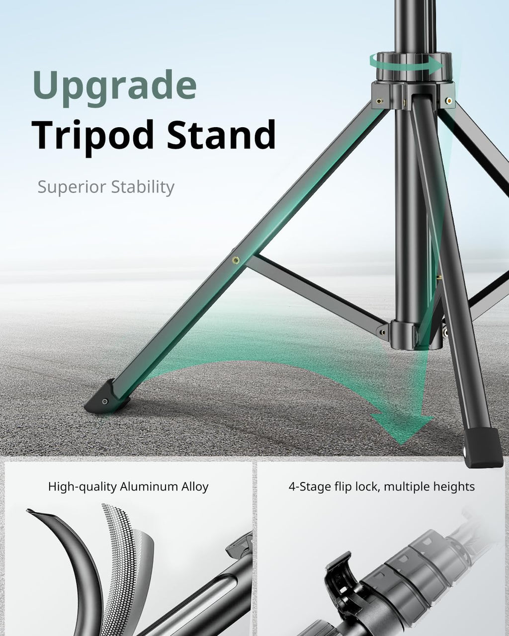 Sensyne Phone Tripod & Selfie Stick, Extendable Cell Phone Tripod Stand with Wireless Remote and Phone Holder, Compatible with iPhone Android Phone, Camera…