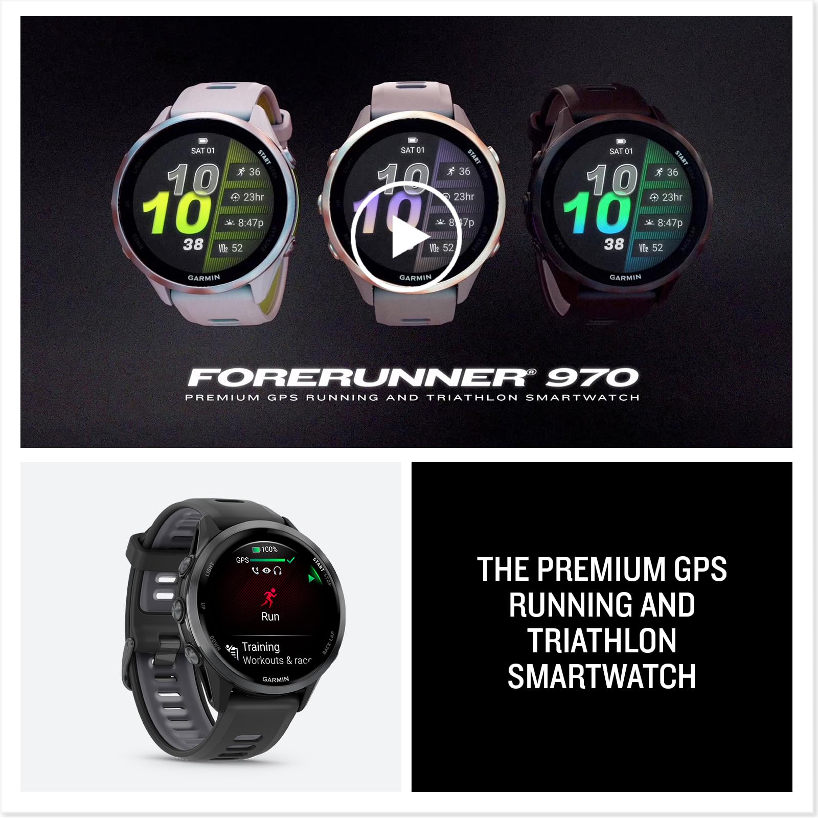 Garmin Forerunner 970 Premium GPS Running Smartwatch