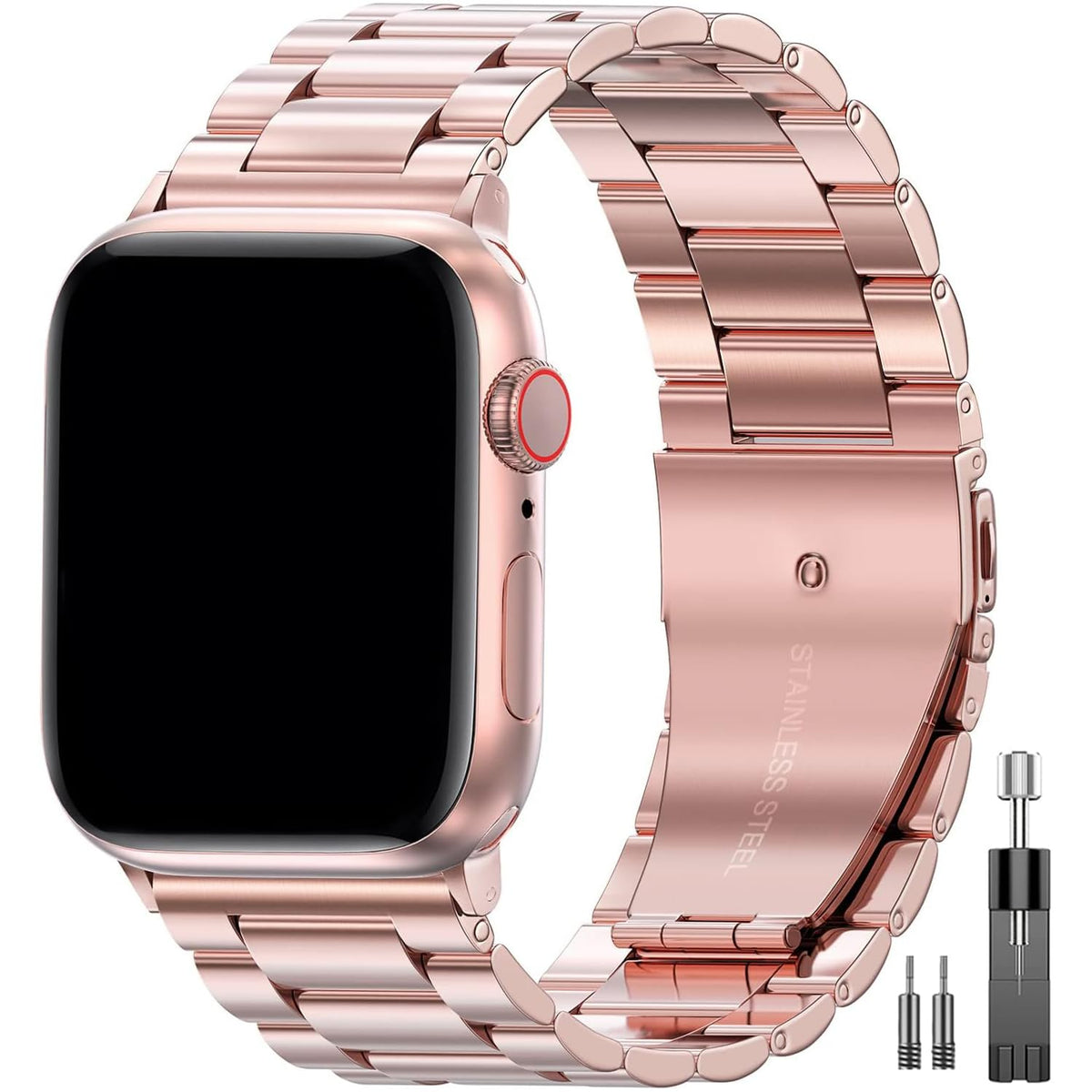 EPULY Stainless Steel Apple Watch Band for 38–49mm Models