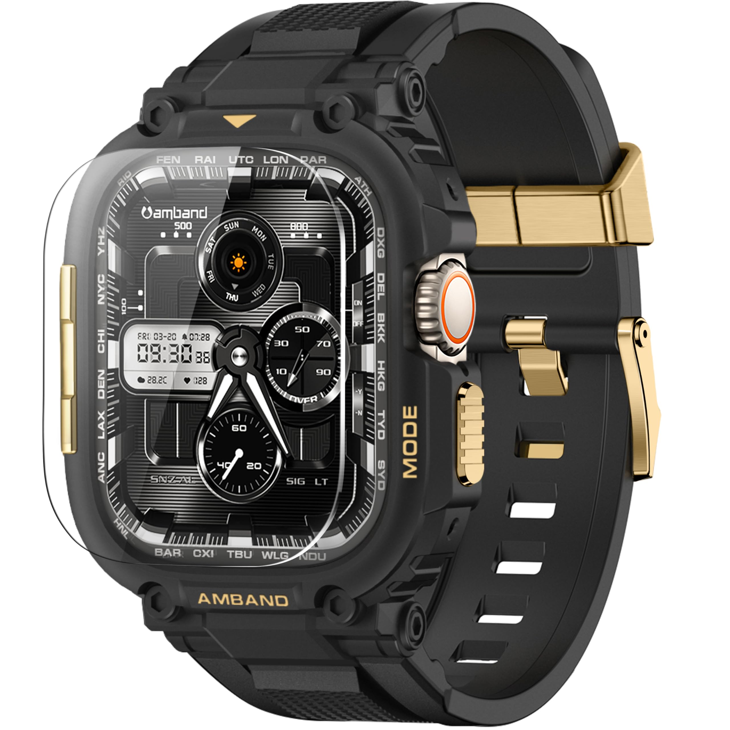 amBand M1 Rugged Sport Case & Band for Apple Watch