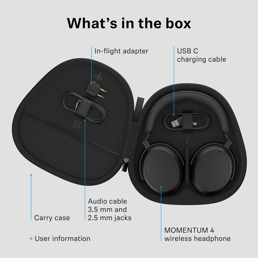 SENNHEISER Momentum 4 Wireless Noise Cancelling Headphones