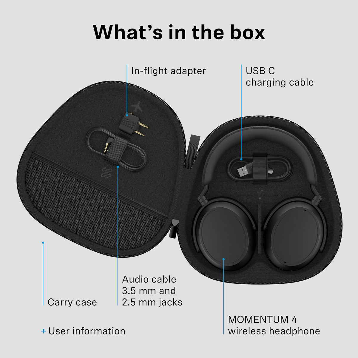 SENNHEISER Momentum 4 Wireless Noise Cancelling Headphones