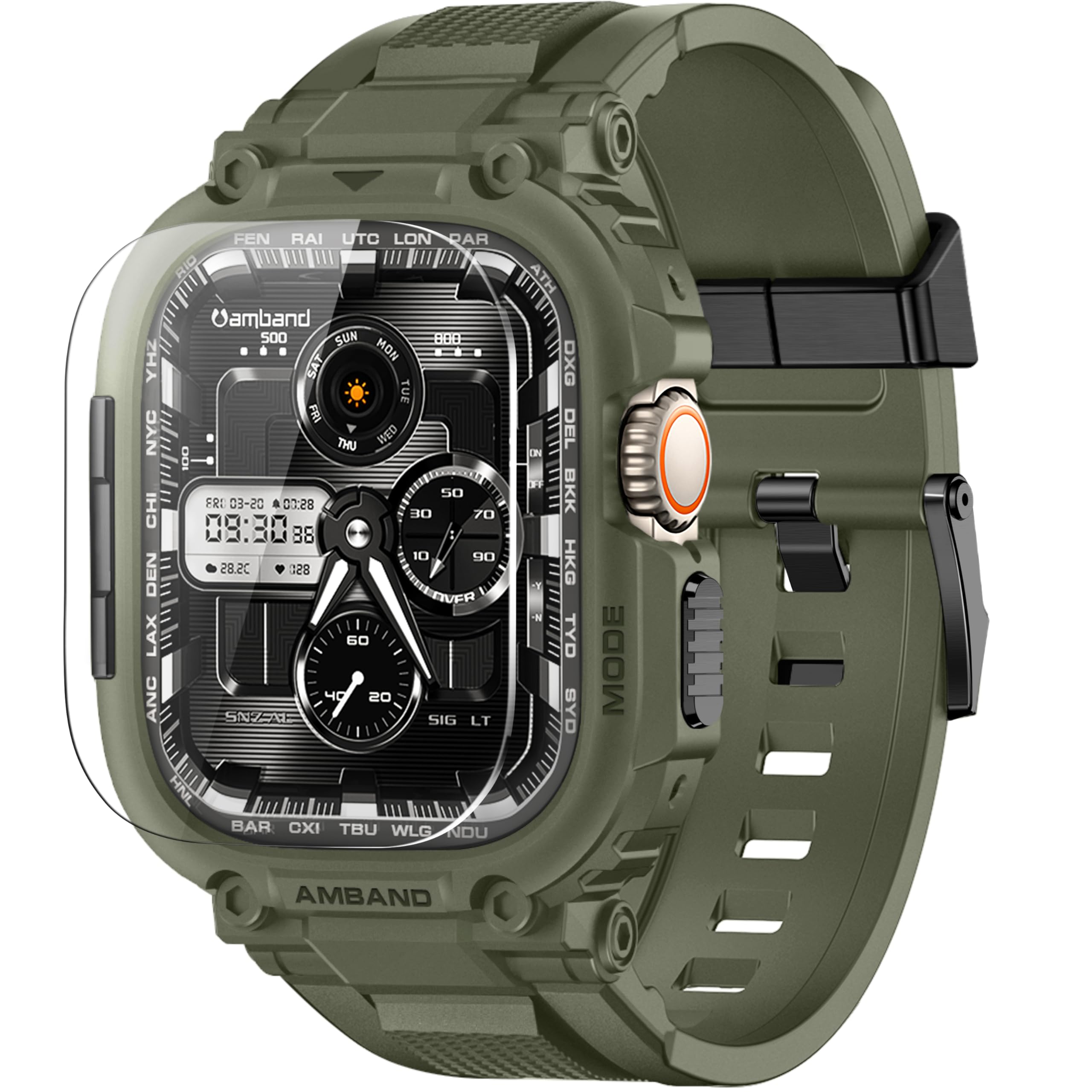 amBand M1 Rugged Sport Case & Band for Apple Watch
