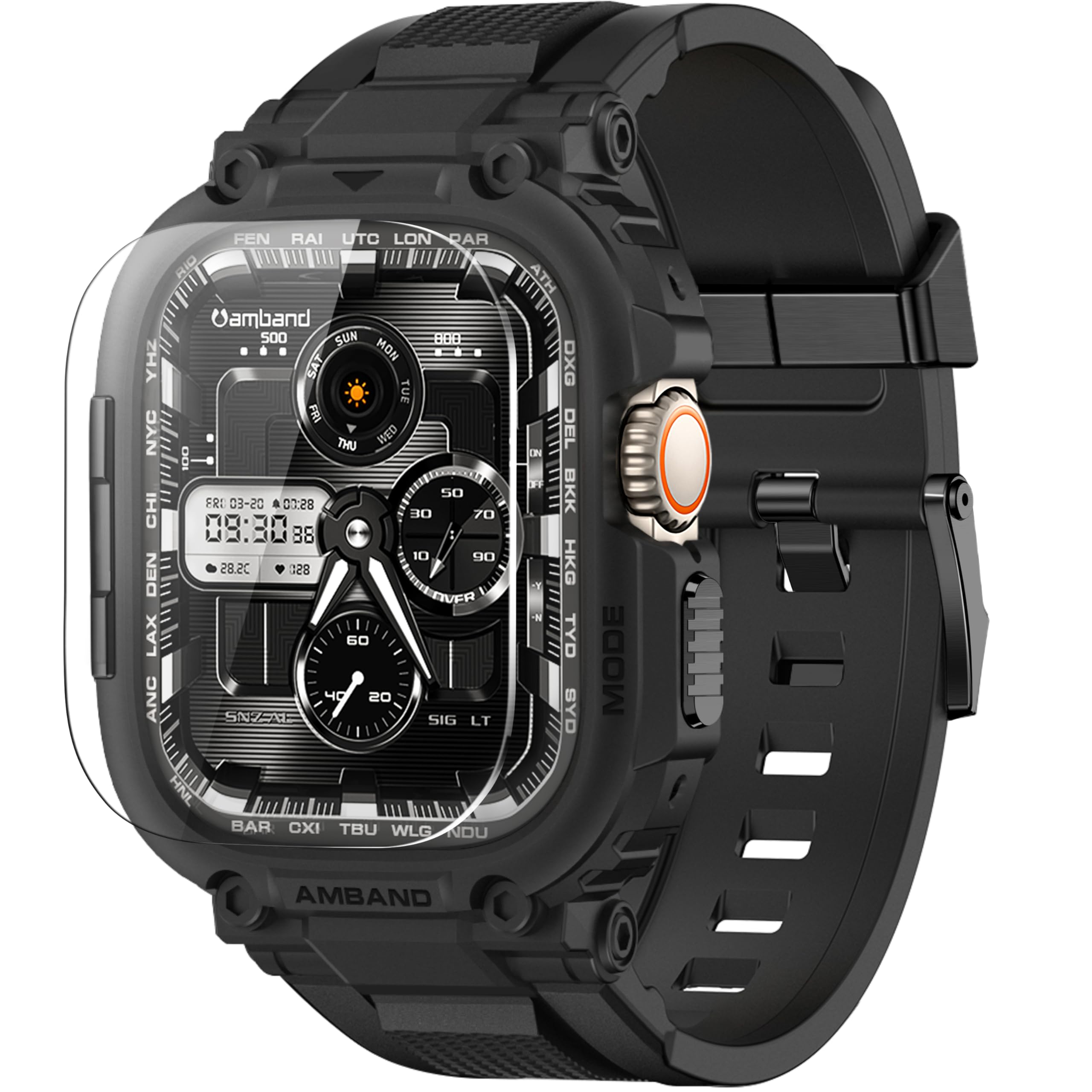 amBand M1 Rugged Sport Case & Band for Apple Watch