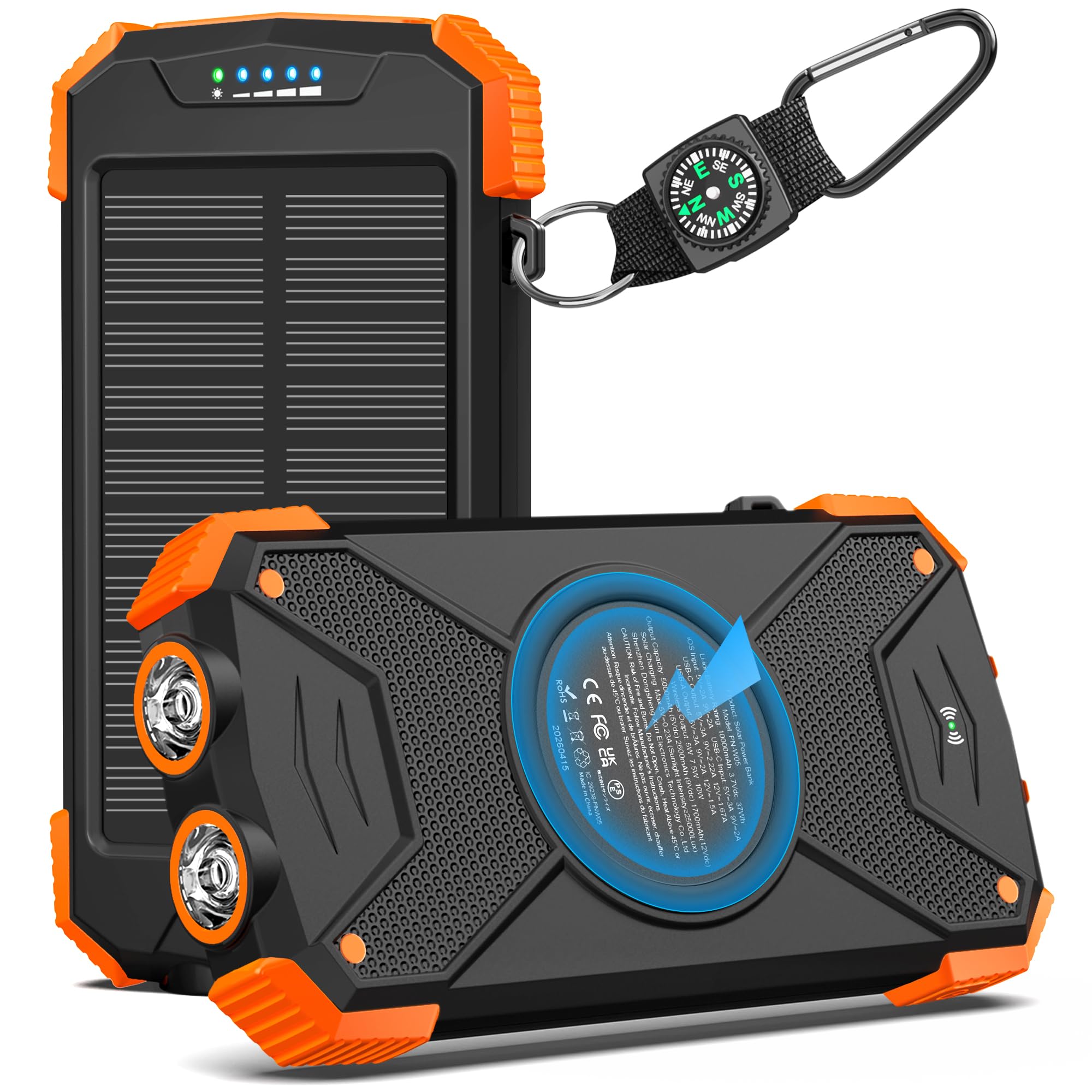BLAVOR 10,000mAh Solar Power Bank with 20W Fast Charging