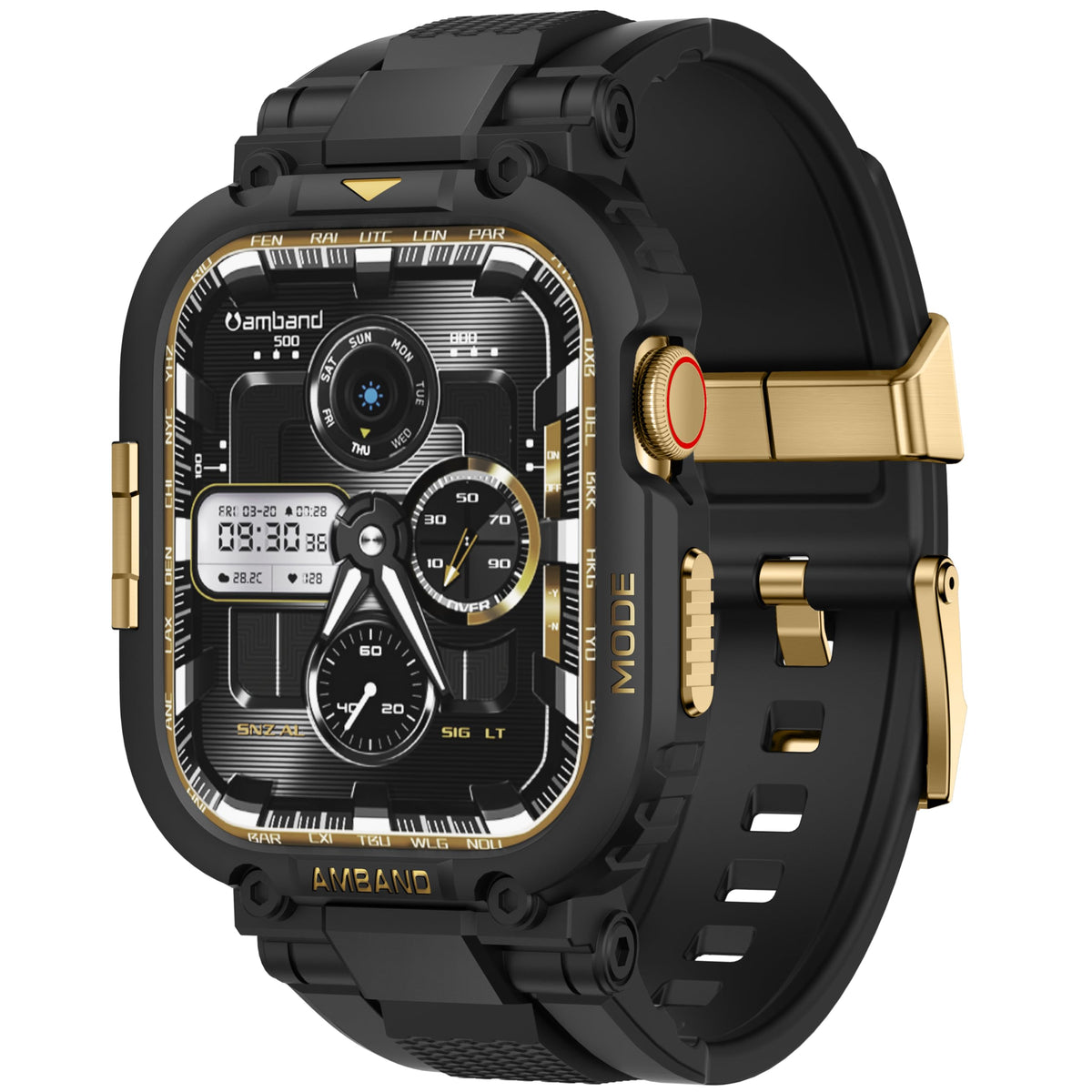 amBand M1 Rugged Sport Case & Band for Apple Watch