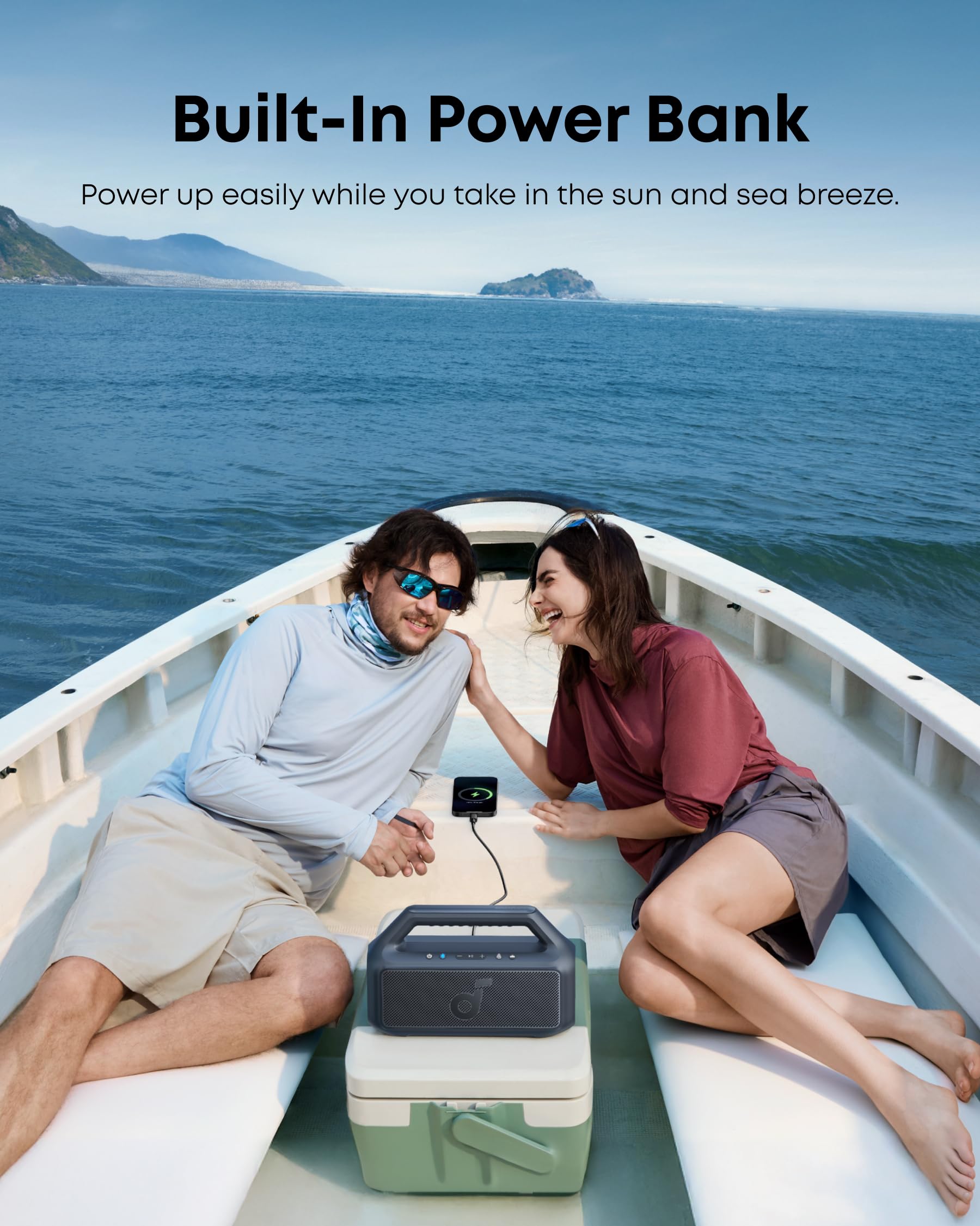 Soundcore Boom 2 A3138 Portable Bluetooth Outdoor Speaker