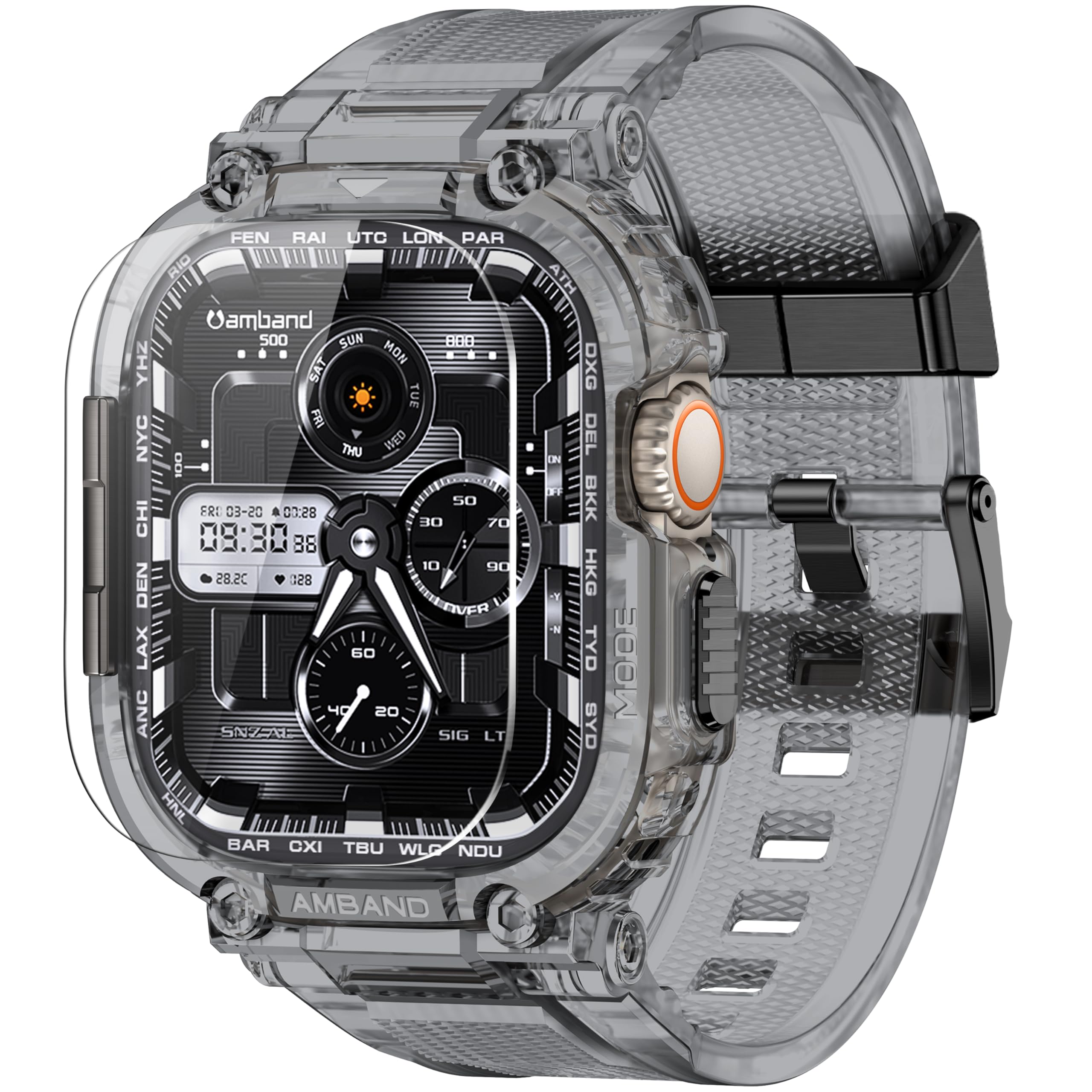 amBand M1 Rugged Sport Case & Band for Apple Watch