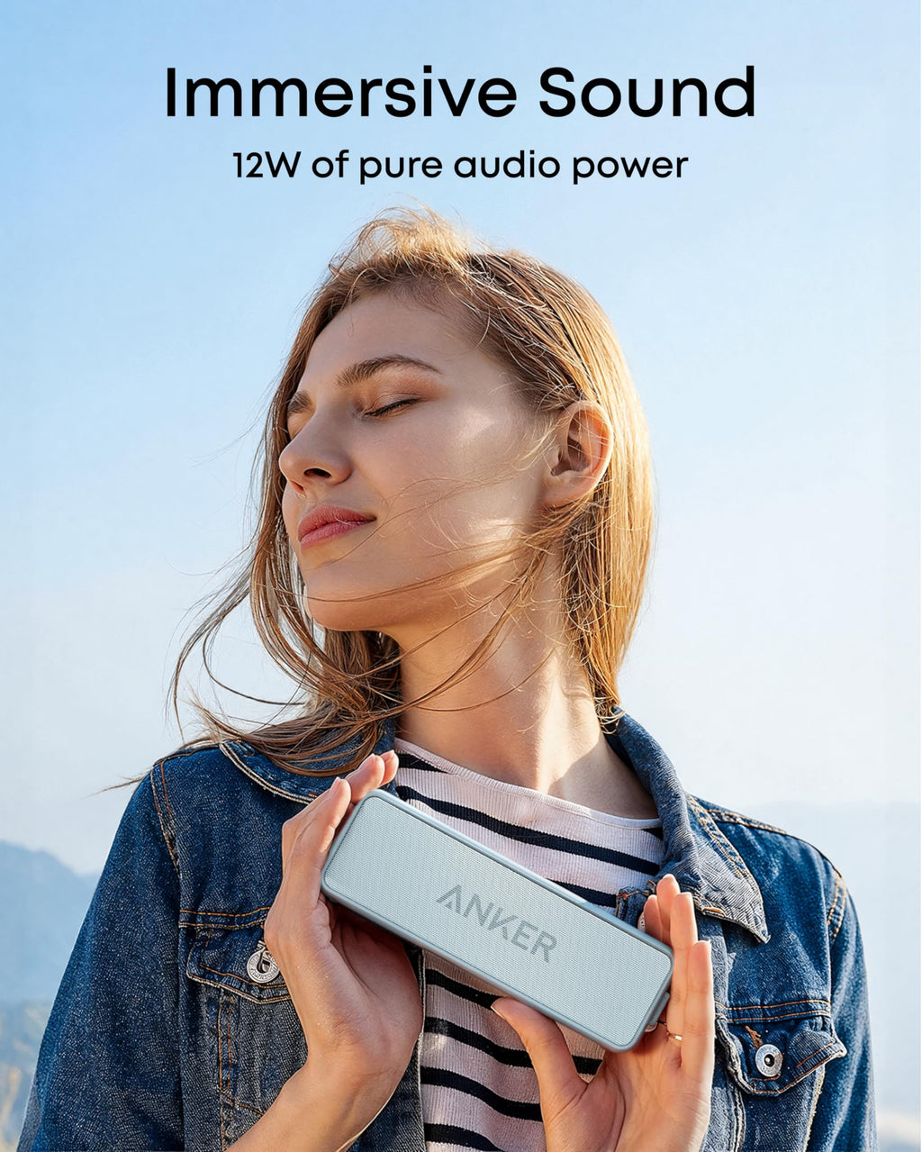 Anker Soundcore 2 Portable Bluetooth Speaker, IPX7